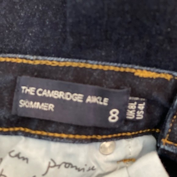 Boden Jeans Straight Leg Cambridge ankle skimmer Jeans size 4 Long - Picture 4 of 6